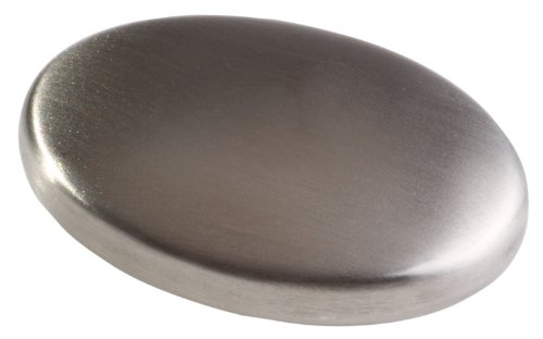 Edelstahl Antigeruchseife mit Unterschale, Geruchskiller bei Fischgeruch
