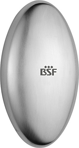 BSF Lausanne Edelstahlseife, silber, 9,2 x 6 x 3,6 cm