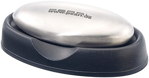 PEARL Edelstahlseife mit Ablage (Metallseife)